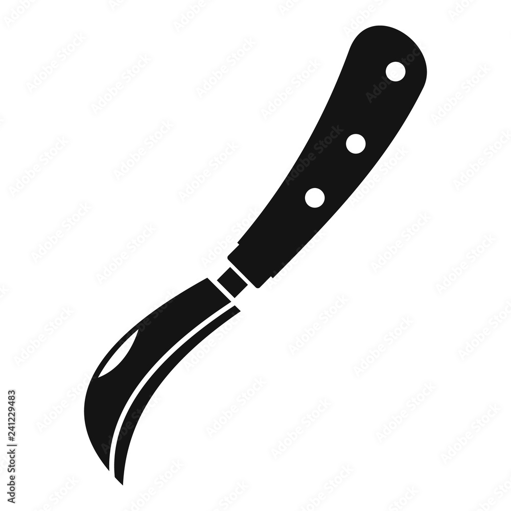 Fototapeta premium Garden knife icon. Simple illustration of garden knife vector icon for web design isolated on white background