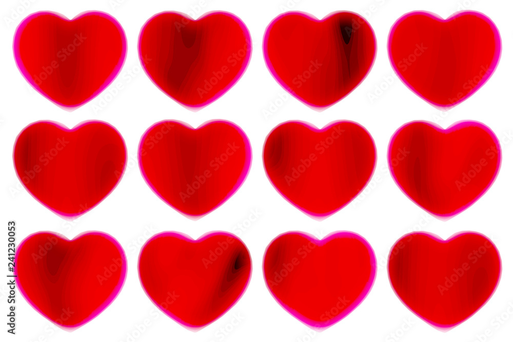 Festive abstract background with image of heart as symbol of love and family happiness