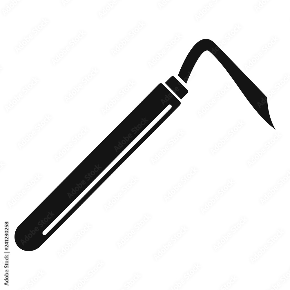 Hoof pick icon. Simple illustration of hoof pick vector icon for web design isolated on white background