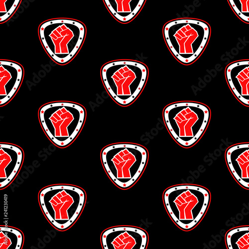 Seamless Colored Pattern martial arts, karate, MMA logo presswall. Design judo, taekwondo, hapkido, karate