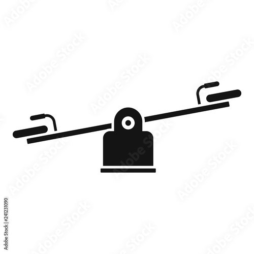 Kid balance board icon. Simple illustration of kid balance board vector icon for web design isolated on white background