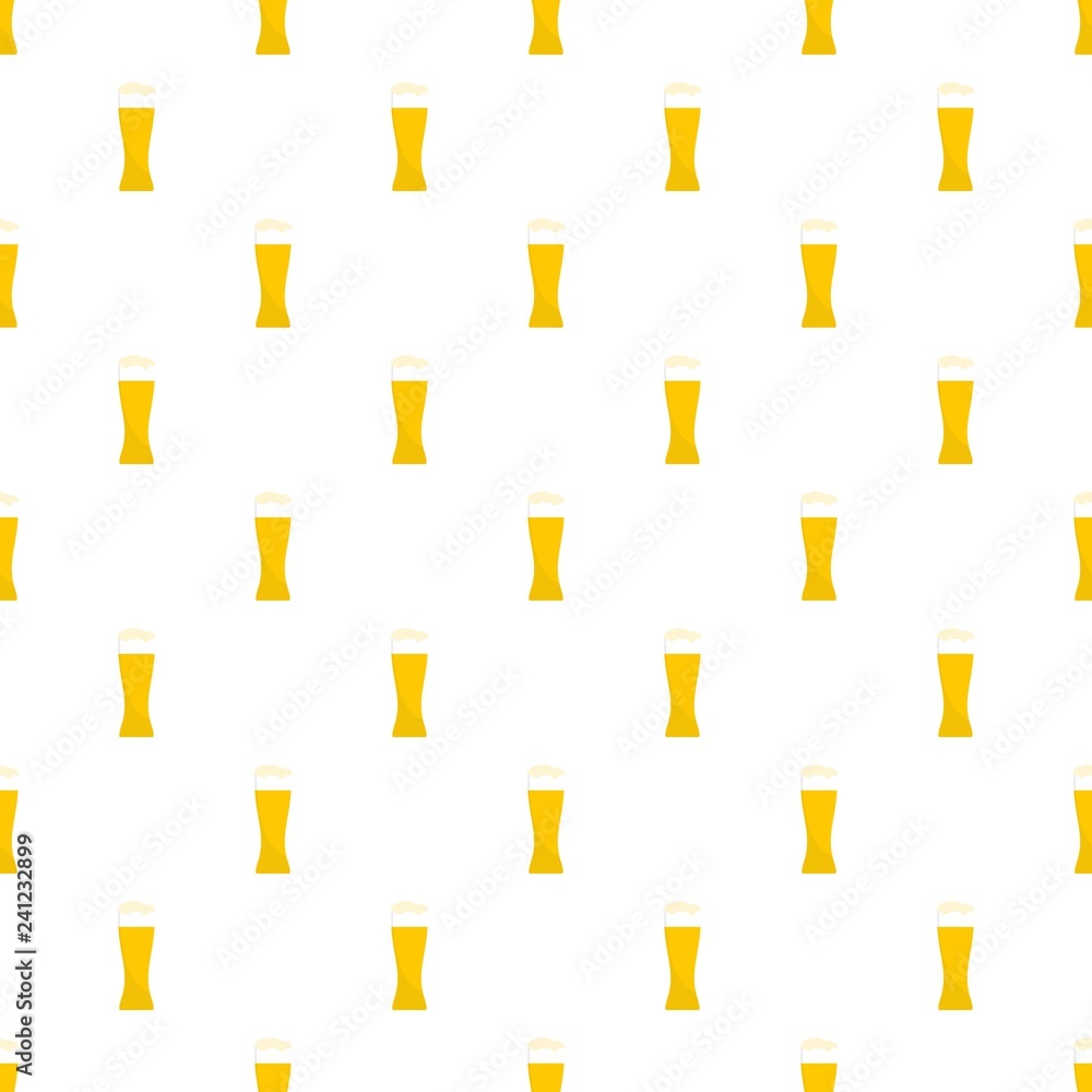 Glass of beer pattern seamless vector repeat for any web design Glass of beer pattern seamless vector repeat for any web design