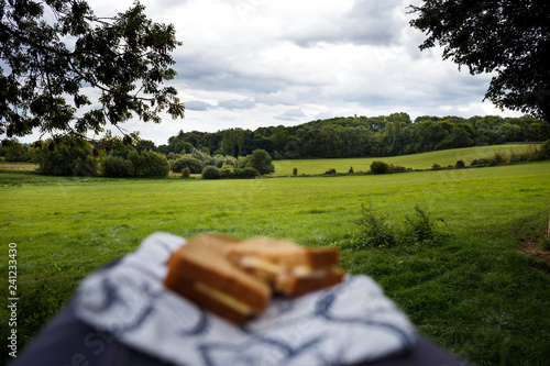 lunch break in countyside