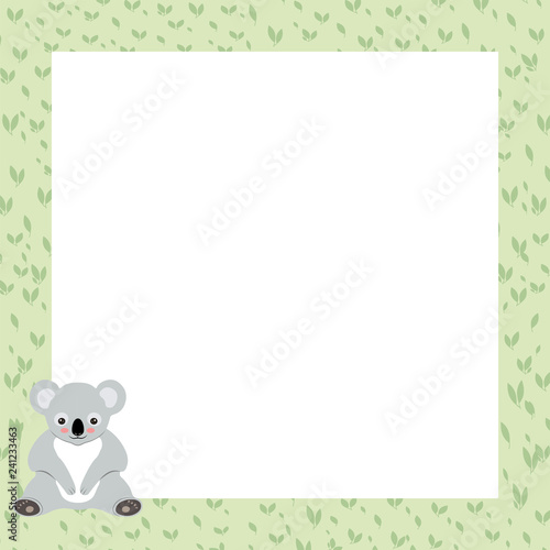 Cute cartoon koala