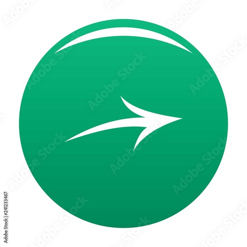 Arrow icon in black. Simple illustration of arrow icon vector isolated on white background