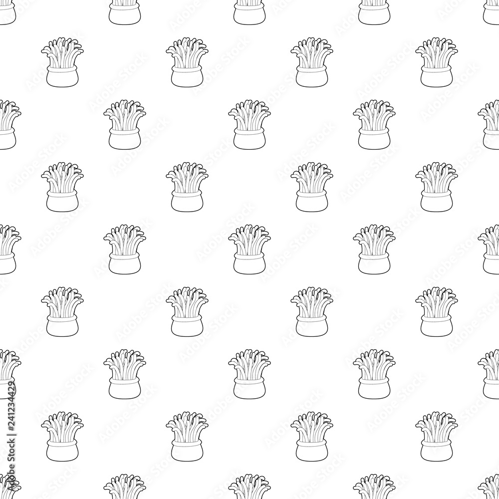 Obraz premium Coral pattern vector seamless repeating for any web design