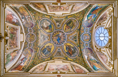 Photography Chapel of Saint Helena with mosaic by Baldassare Peruzzi, in the Basilica of Santa Croce in Gerusalemme