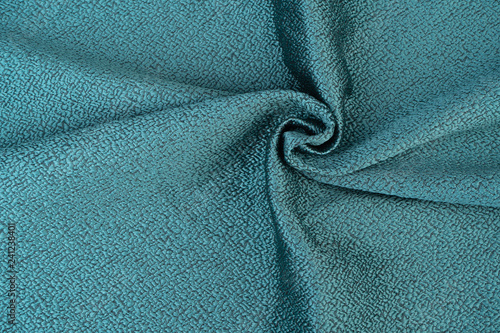 Fabric texture turquoise tapestry