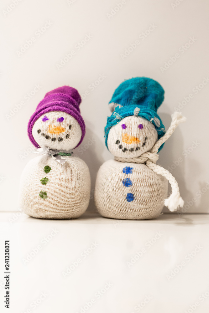Childs Sock Snowman Craft Childs Sock Snowman Craft