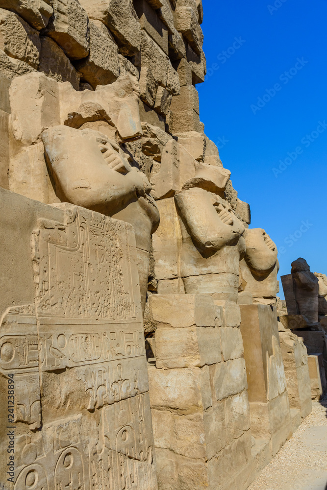 Ruins of the ancient Karnak temple. Luxor, Egypt Ruins of the ancient Karnak temple. Luxor, Egypt