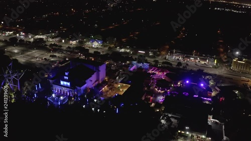 Drone footage Tampa Busch Gardens FLorida USA photo