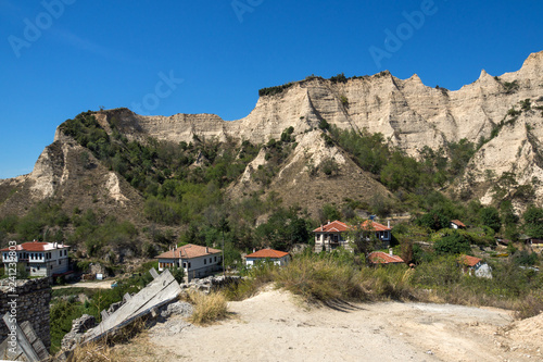 Panoramic view of town of Melnik, Blagoevgrad region, Bulgaria