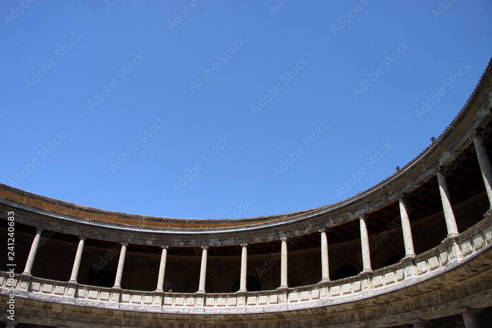 Obraz premium The Palace of Charles V in Alhambra, Granada, Andalusia, Spain