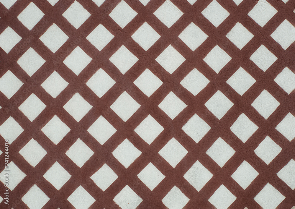 Brown grille on the background of the light panel. Brown grille on the background of the light panel.
