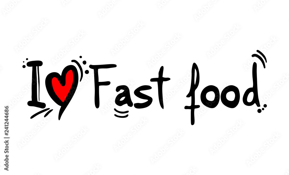 fast food love message