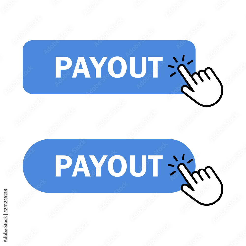 Hand cursor clicks Payout button Hand cursor clicks Payout button