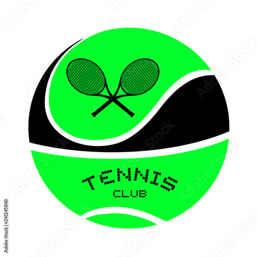 Design of tennis emblem