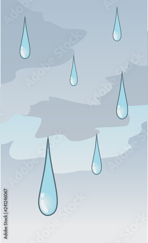 Raining illustration photo