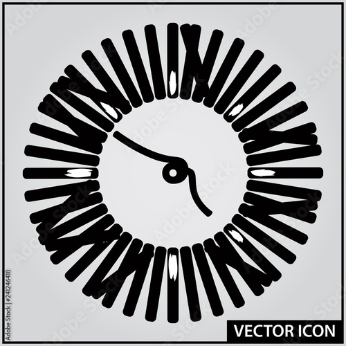 vector graphic icon of watches in the form of woven ropes