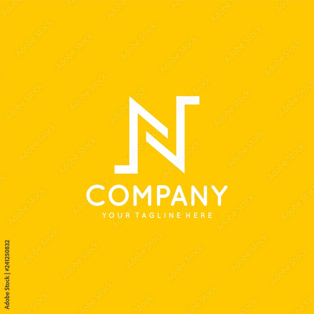 Letter N logo design vector Letter N logo design vector