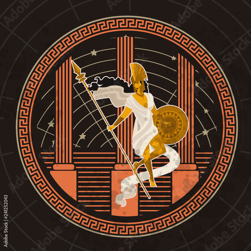 palas athena greek mythology goddess
