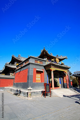 Five Pagoda Temple Building scenery  Hohhot city  Inner Mongolia autonomous region  China