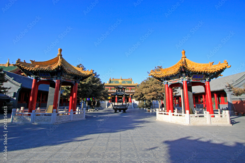 Xilituzhao Lamasery Building scenery, Hohhot city, Inner Mongolia autonomous region, China