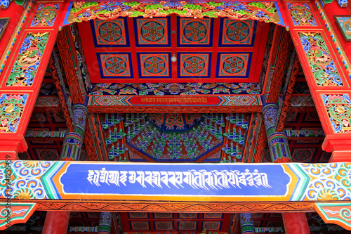 Painted decoration in a temple