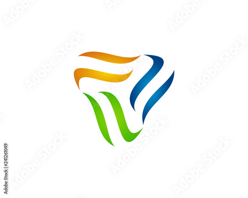 Abstract line li logo icon template