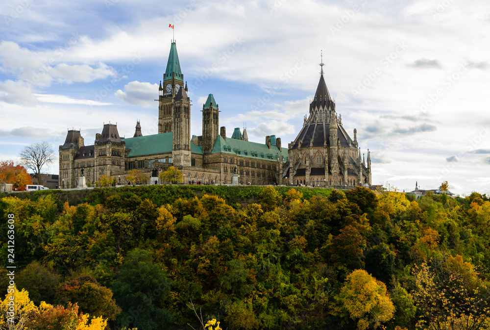 Parliament Hill in autumn season, Ottawa, Canada