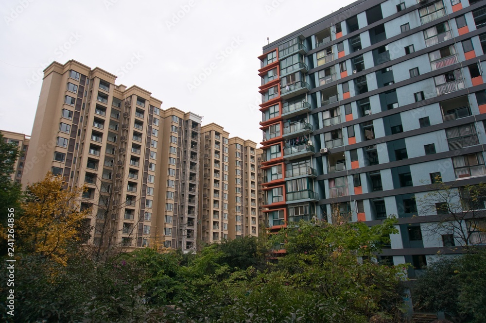 Chinese modern condominium in Chengdu, China