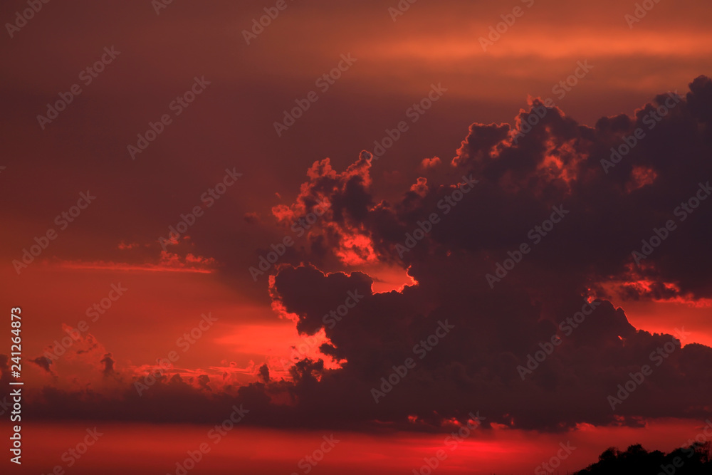 clouds at sunset