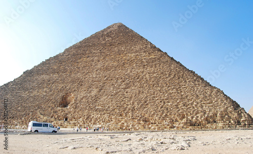 The great Cheops Pyramid in Cairo  Egypt 