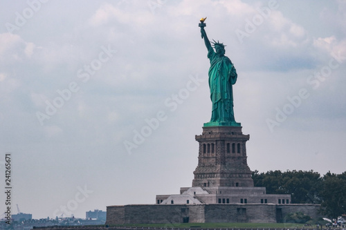Statue of liberty dedicated on October 28  1886 is one of the most famous icons of the USA.