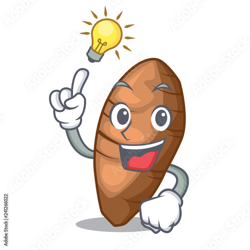 Have an idea sliced taro on shape cartoon funny