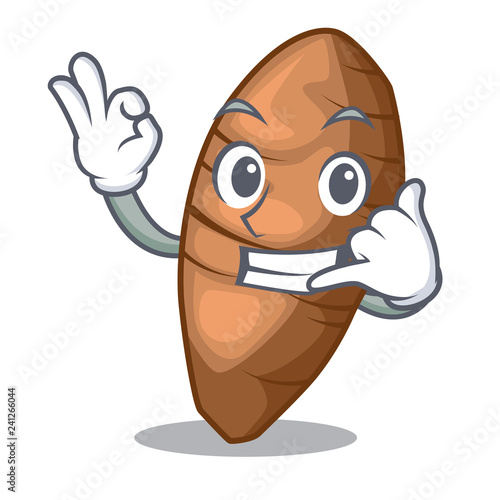 Call me sliced taro on shape cartoon funny