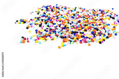 Color rice beads / clothing industry accessories background material