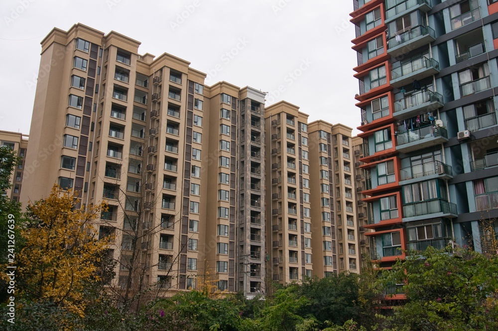 Chinese modern condominium in Chengdu, China