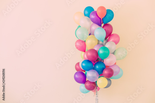 Set of colorful balloons photo