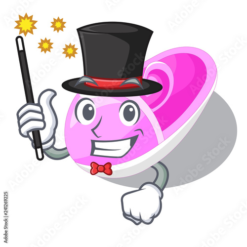 Magician baby shoes isolated in the mascot