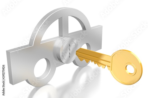 Tableau sur toile 3D key/ car concept