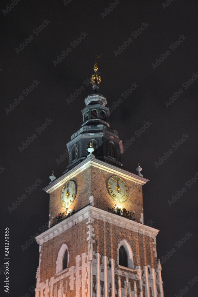 Obraz premium New year's eve in Krakow