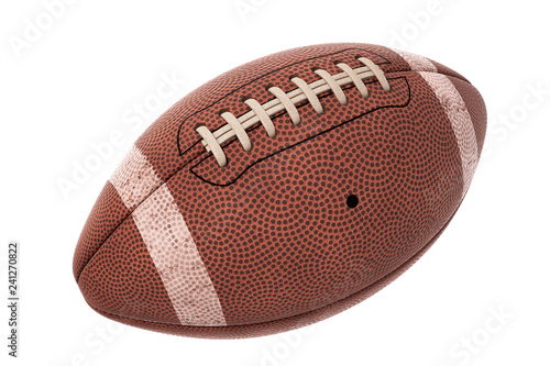 Foto American Football ball on white background isolated on white 3D illustration