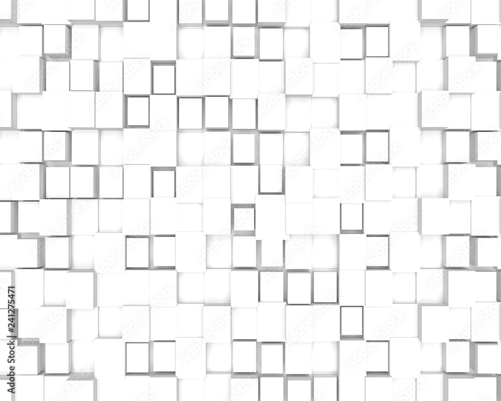 cube pattern background 3d render 