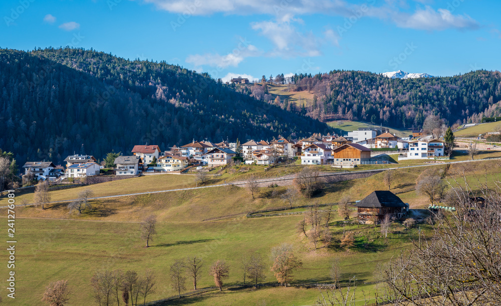 San Genesio, idyllic village near Bolzano. Trentino Alto Adige, Italy.