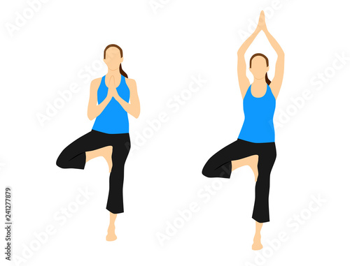Yoga fitness position workout motivation