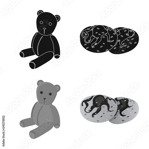Vector design of dreams and night icon. Collection of dreams and bedroom stock symbol for web.