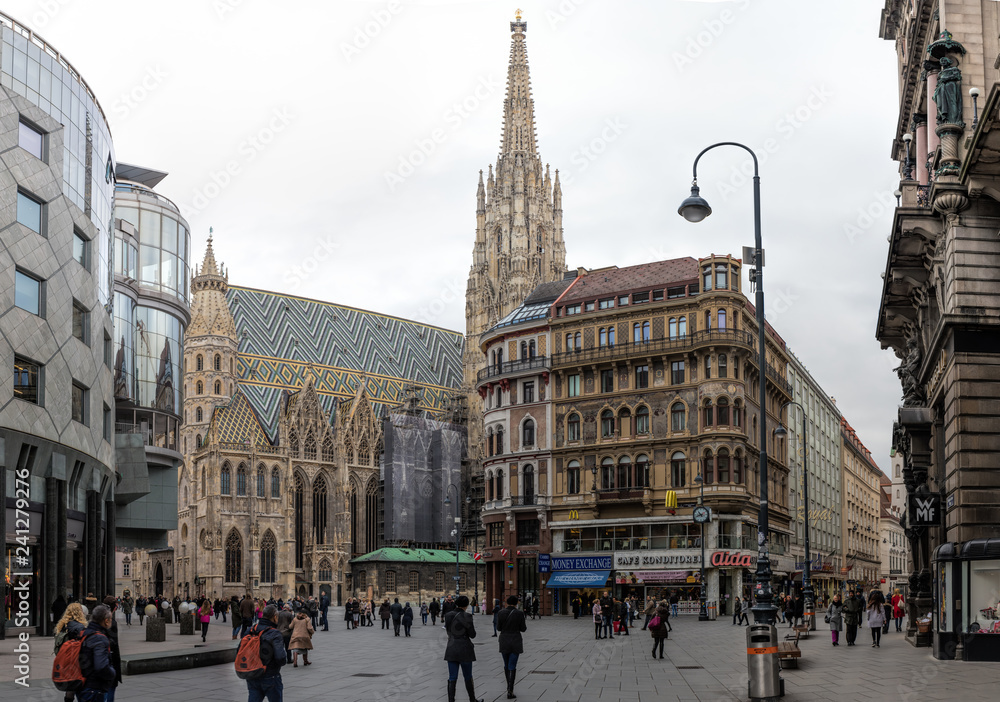 Blick zum Stephansdom Wien
