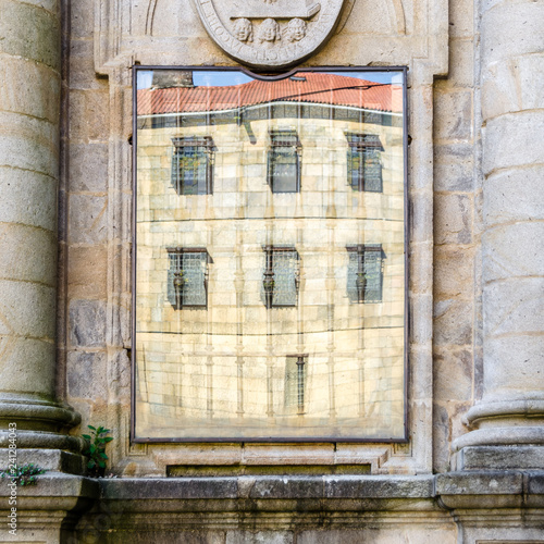 Architecture detail in Santiago de Compostela, Spain