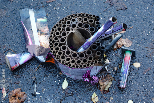 Silvester Böller Schmutz